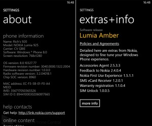 Lumia Amber на Nokia Lumia 925