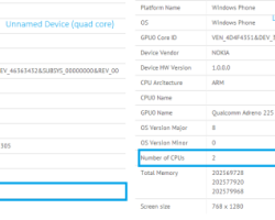 Nokia тестирует смартфон с четырёхъядерным процессором