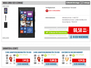Nokia Lumia 1020 в Nullprozentshop Nokia Lumia 1020 в Nullprozentshop