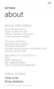 Обновление Huawei Ascend W1 до Windows Phone 8 GDR2