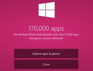 В Магазине Windows Phone - 170 000 приложений!