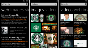 Новый интерфейс Bing для Windows Phone 8
