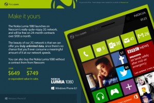 Концепт Nokia Lumia 1080