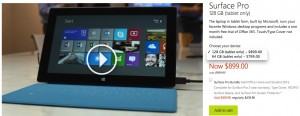Microsoft снижает цены на Surface Pro Microsoft снижает цены на Surface Pro