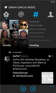 Twitter для Windows Phone