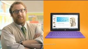 Кадр из рекламы Microsoft Surface 2