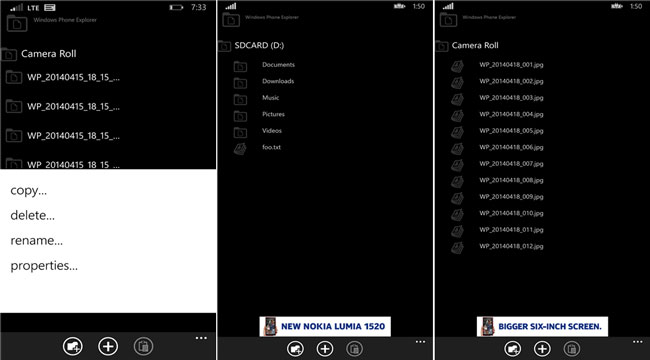 Для Windows Phone 8.1 начали появляться файловые менеджеры