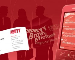 Приложение ABBYY Business Card Reader вышло на Windows Phone