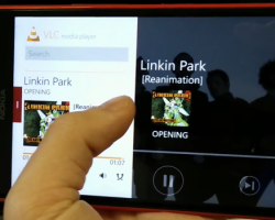 Работа приложения VLC для Windows Phone на видео