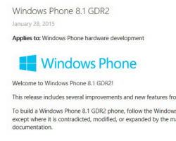 Windows Phone 8.1 GDR2 всё же может выйти
