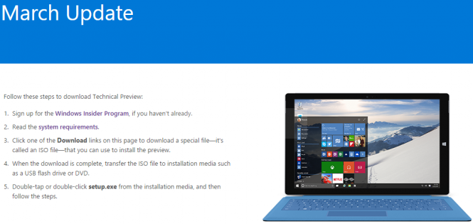 Microsoft выпустила ISO-файл Windows 10 сборки 10041