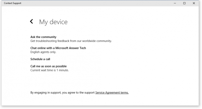 В новую сборку Windows 10 встроено приложение для связи со службой поддержки Microsoft