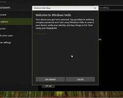 Демонстрация работы сканера отпечатков пальцев с Windows Hello в Windows 10