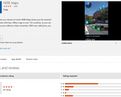 Почему в магазине Windows Phone два набора карт HERE?