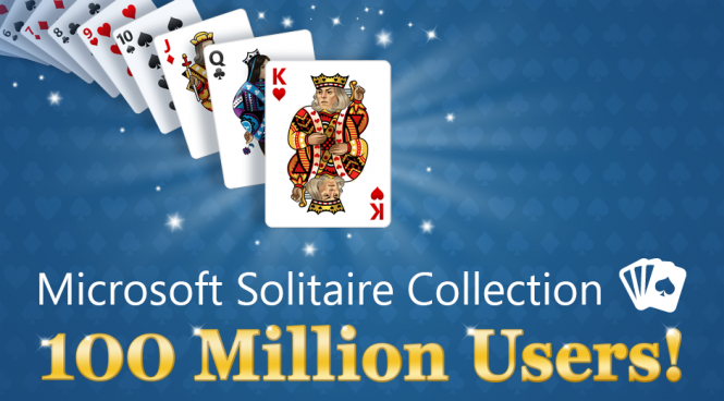 Microsoft Solitaire Collection набрала 100 миллионов пользователей