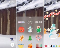Instagram добавил в «Истории» стикеры и новогодний контент