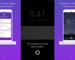 Cortana стала доступна с экрана блокировки Android